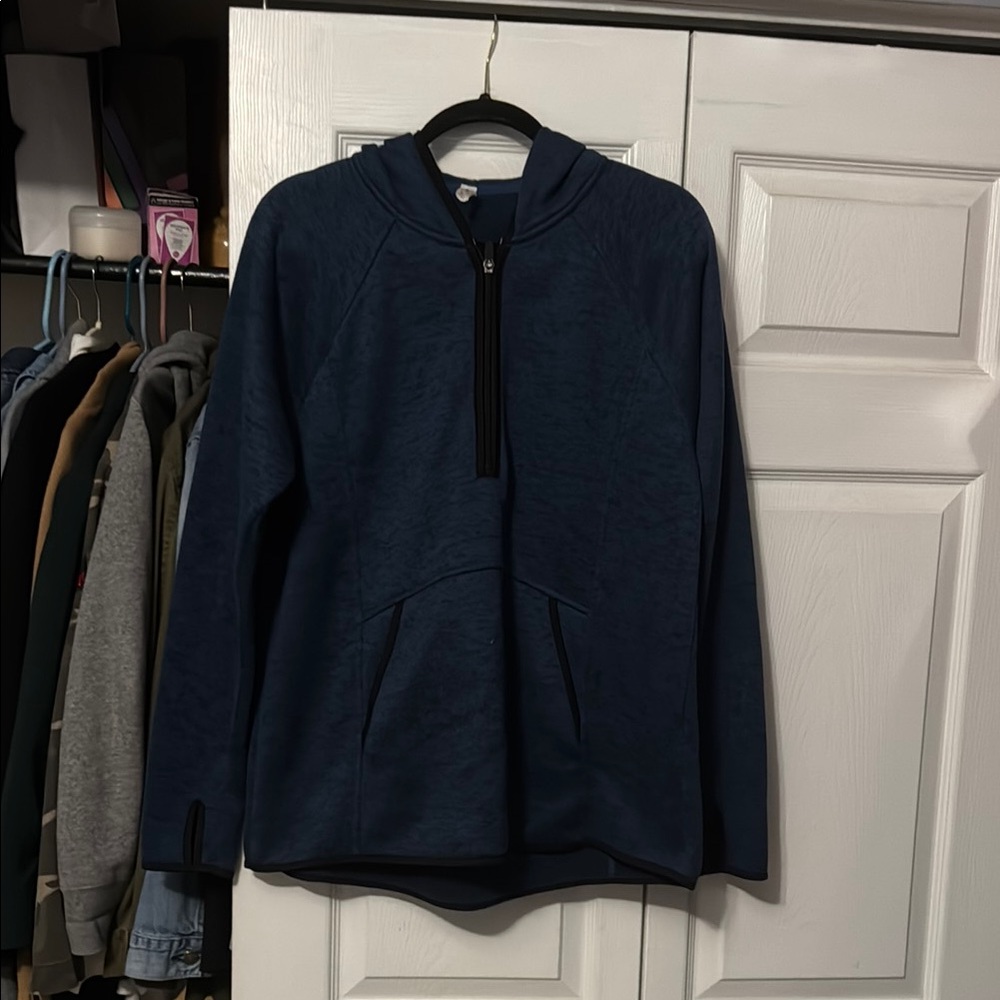 Ideology Navy Teddy Jacket
